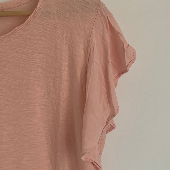 Vince Camuto Flutter Sleeve Tshirt Top - Picture 2 of 7